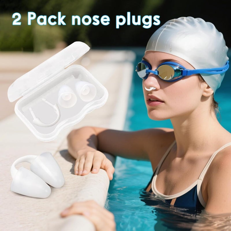 Baypify 2 Pack Nose Plugs for Swimming – Waterproof and Painless Nose Plugs for Adults, Made of Soft Silicone to Keep You Comfort in The Swim - Image 5